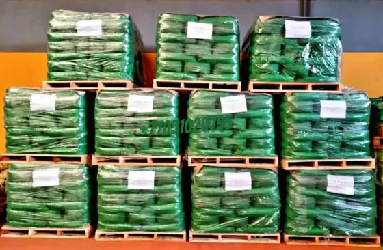 Сумка с цветными порошками для бетона, синий, желтый, зеленый и красный