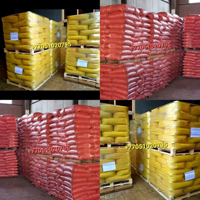 Пластификаторды қамтитын апельсин түсті орауыштары бар паллет