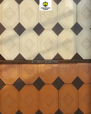 Плитка для мощения с оригинальным и евробычкой дизайном