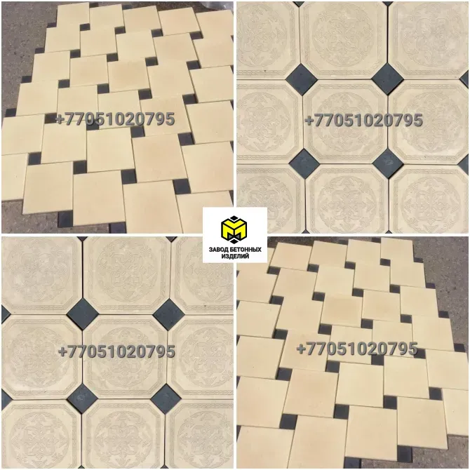 Дорожка из плитки с оригинальным и евробычкой покрытием